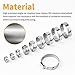 VIGRUE 100Pcs 6-28.6mm Single Ear Hose Clamps 10 Sizes with Ear Clamp Pincer 304 Stainless Steel Stepless Hose Clamps for Securing Pipe Hoses and Automotive Use