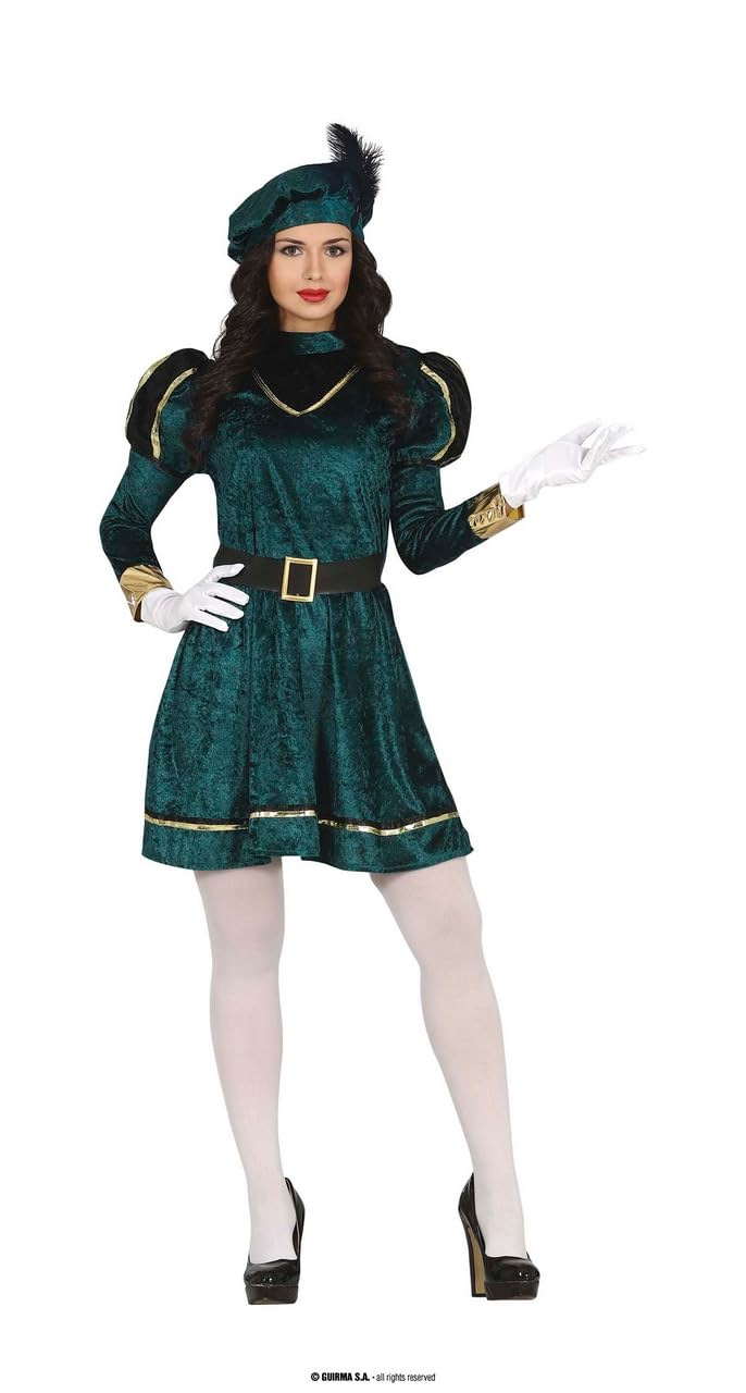 Green Royal Page Costume for Women