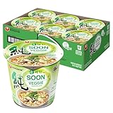 NongShim Soon Cup Noodle Soup, Veggie, 2.6 Ounce (Pack of 6)