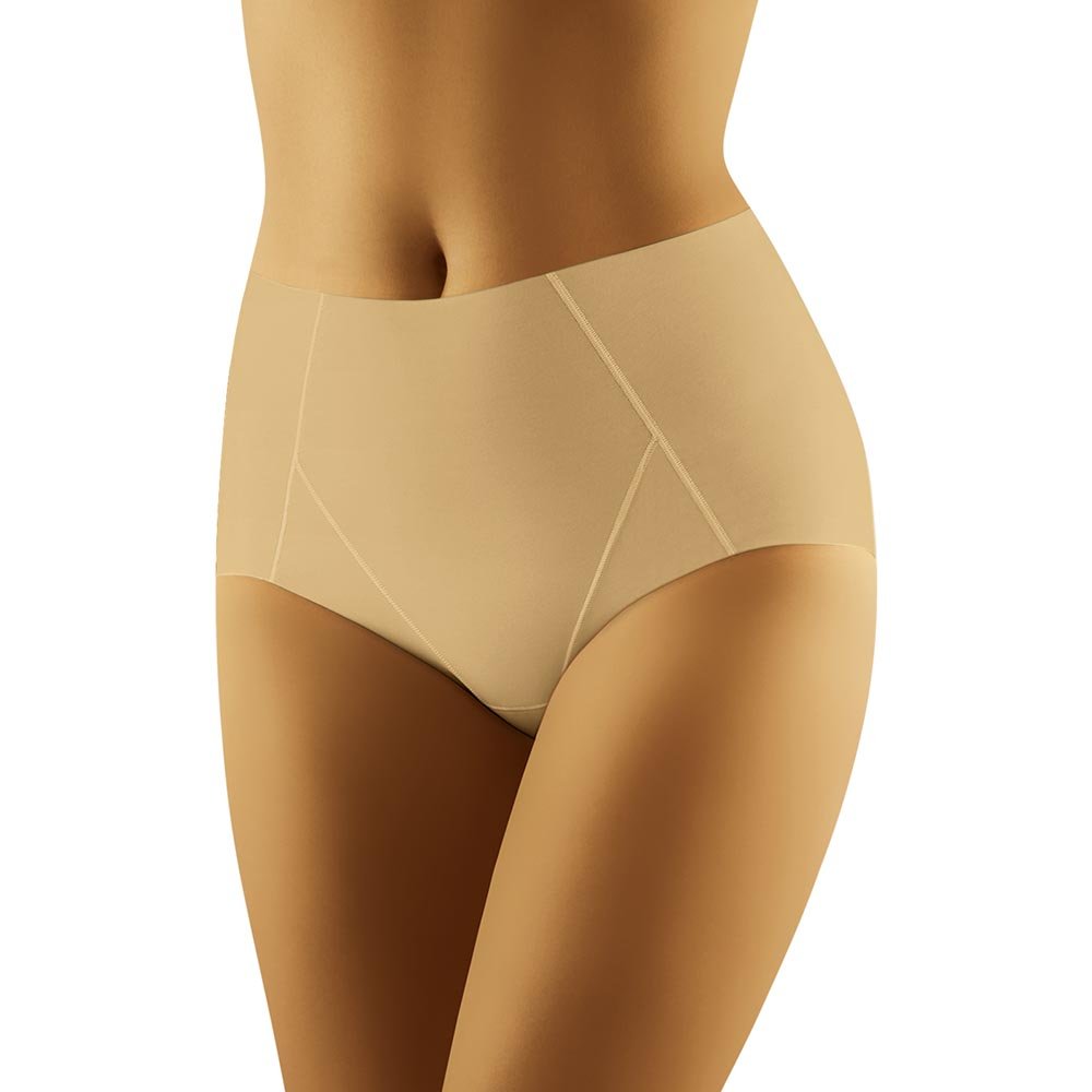 Wolbar Body Shaping Womens Briefs WB37, Beige,M