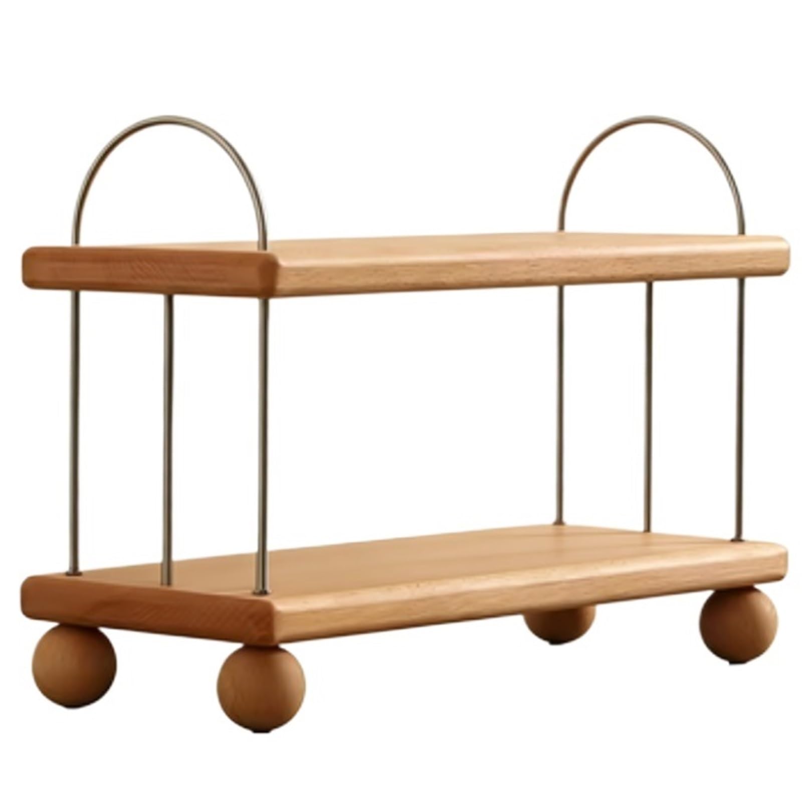 CFY652 in-Vehicle Desktop Solid Wood Storage Cup Tea Set Dining Side Holder Adjustment(Wood)