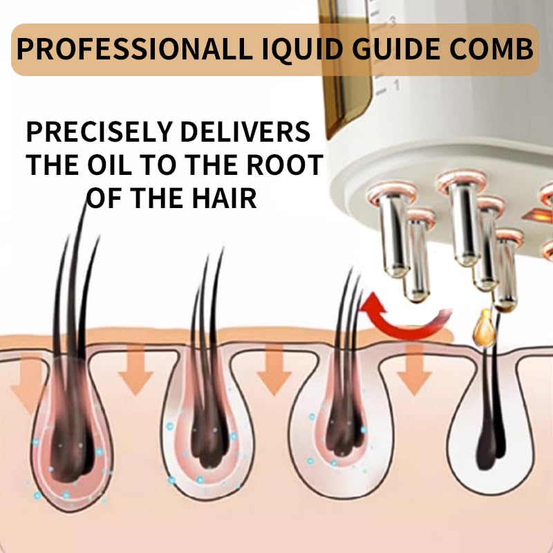 JIODTMER 2 in 1 Electric Scalp Massager and Hair Oil Applicator