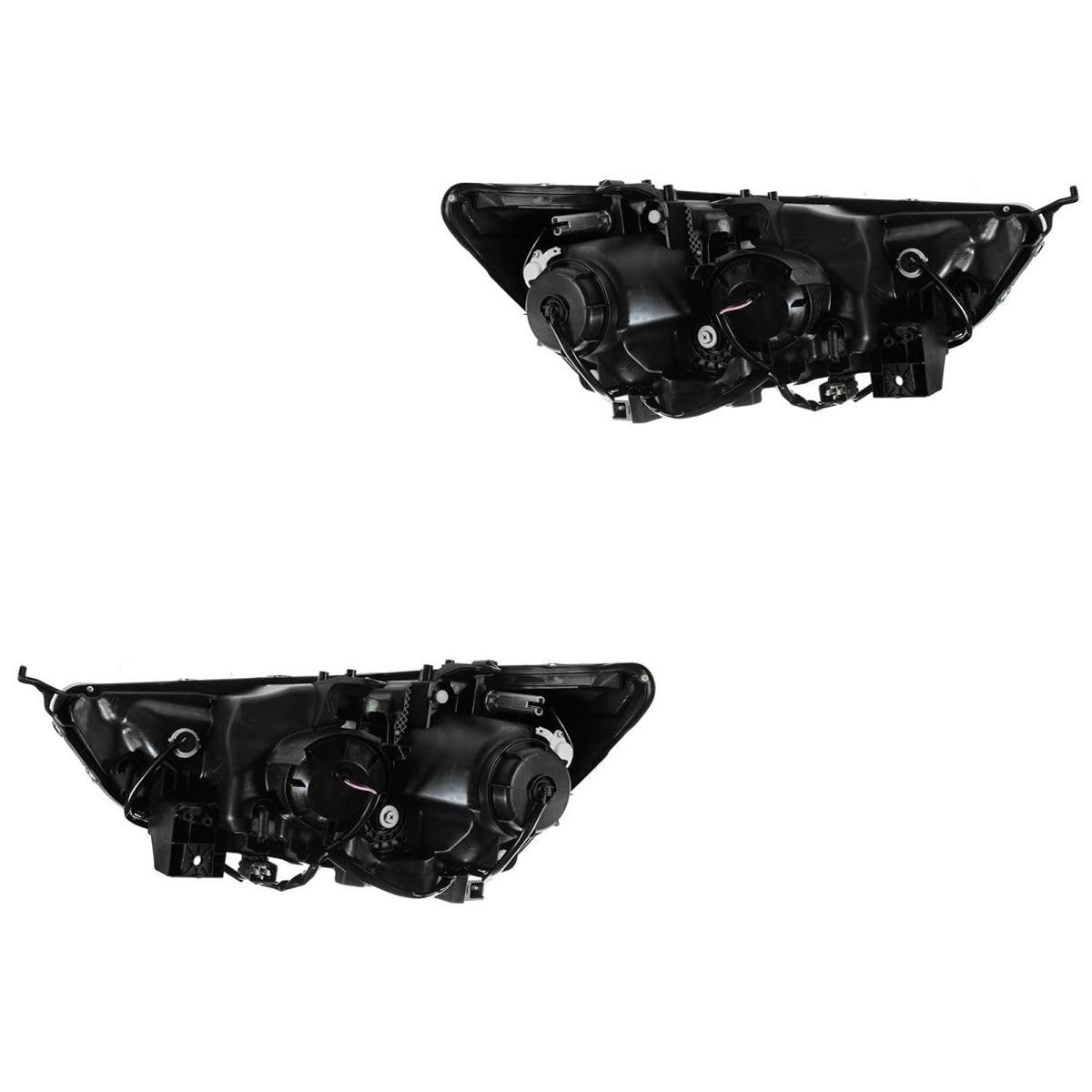 YIZISECCE DIY Headlight Set 2 Piece Clear for Mitsubishi for Outlander Sport ES/SE 2011-2018 & LE 2013 2018 & GT 2015-2017 & SEL 2016-2018 125-9414