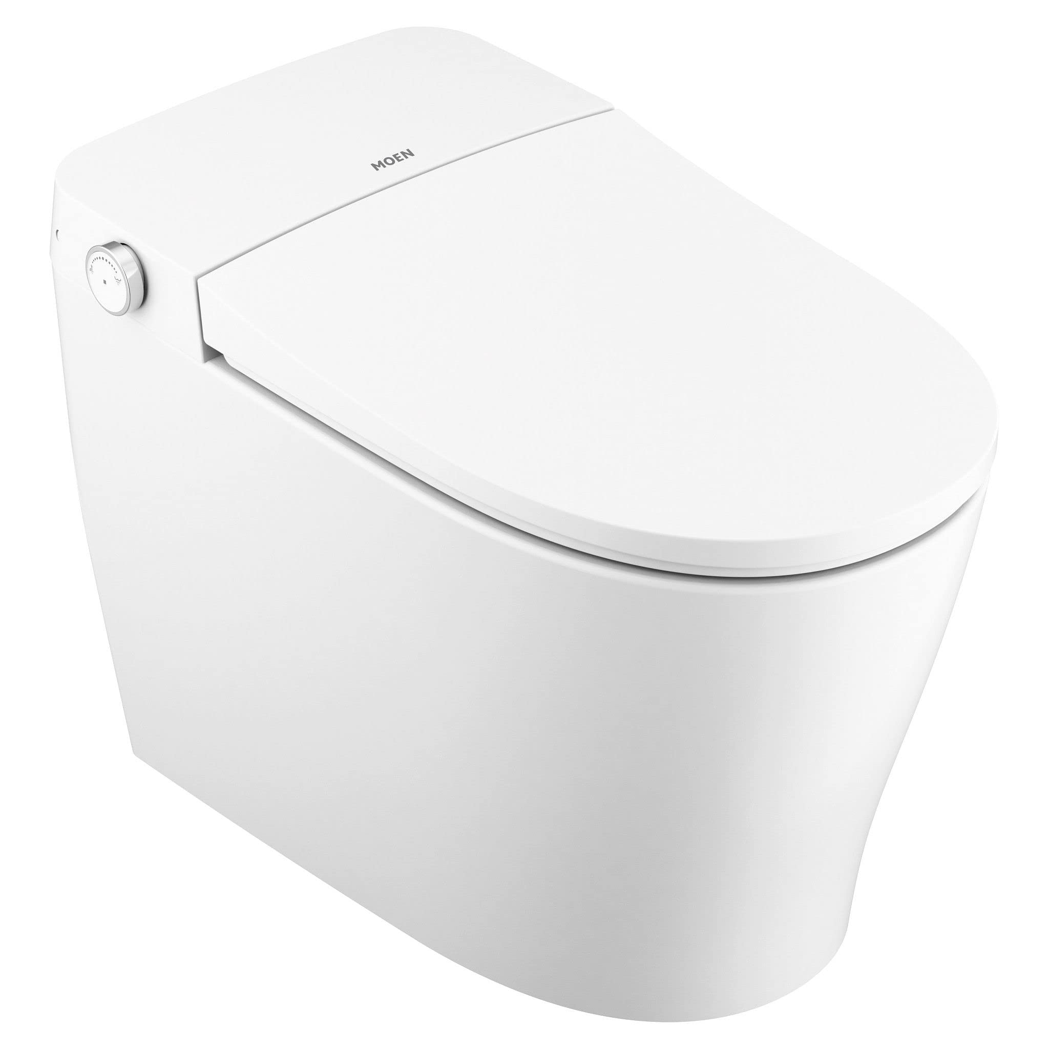 Moen ET900 2-Series Tankless One Piece Elongated Bidet Toilet in White with Remote and Auto Flush