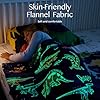 Joiedomi Glow in The Dark Blanket Dinosaur Toys for Kids 3-5 Dinosaur Gifts Toys for Age 2 3 4 5 6 7 8 9 10 11 12 Year Old, Soft Cozy Flannel Kids Throw Blanket, Birthday 40"×60" #4