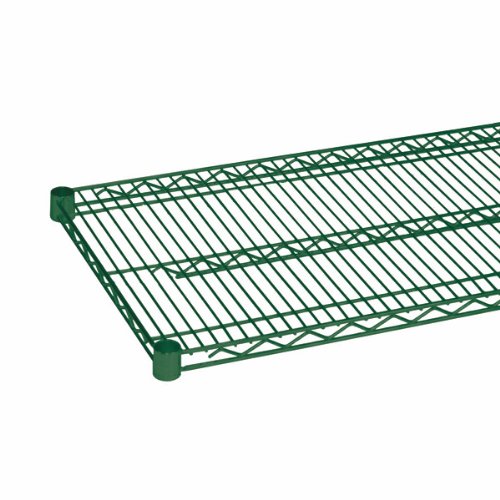 CMEP2442, 24"X42" Epoxy Coated Wire Shelf by Thunder Group – Zinc, Green, Pack of 2