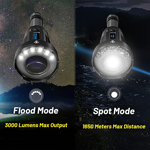 Image of Nitecore P35i LEP Flashlight, 3000 Lumen 1804 Yards Long Throw USB Rechargeable with LumenTac Organizer, for Hunting Search and Rescue