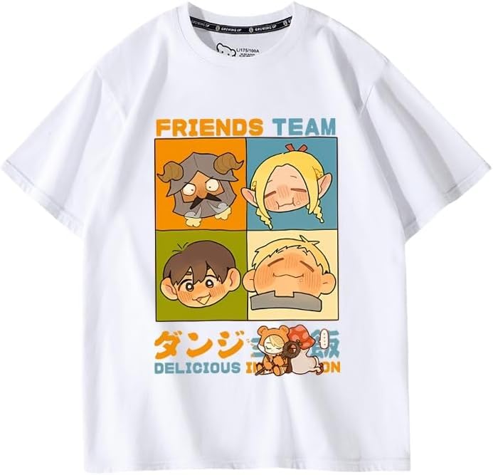 Amazon.co.jp: ダンジョン飯 Tシャツ ライオス マルシル チルチャック