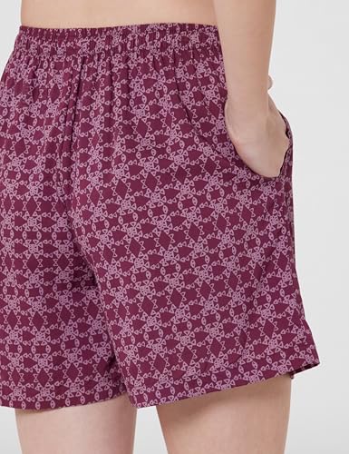 Image of Van Heusen Women's Cotton Lounge Shorts | Lightweight | Breathable Cotton | Relaxed fit | Printed | Comfortable Everyday Wear | Style 55501|Available in Pack of 1 & 2