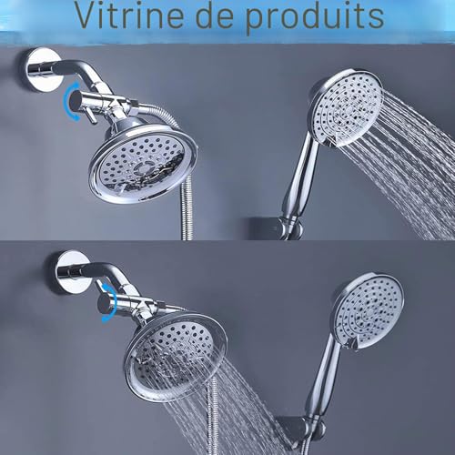 Robinet WC 3 Voies, Soupape Laiton Vanne Dérivation de Bras Douche Entrée supérieure G3/4" Sortie inférieure G3/4" (25mm) Sortie latérale G1/2" (20mm) pour Toilettes Salles de Bains Cuisines – vue 4