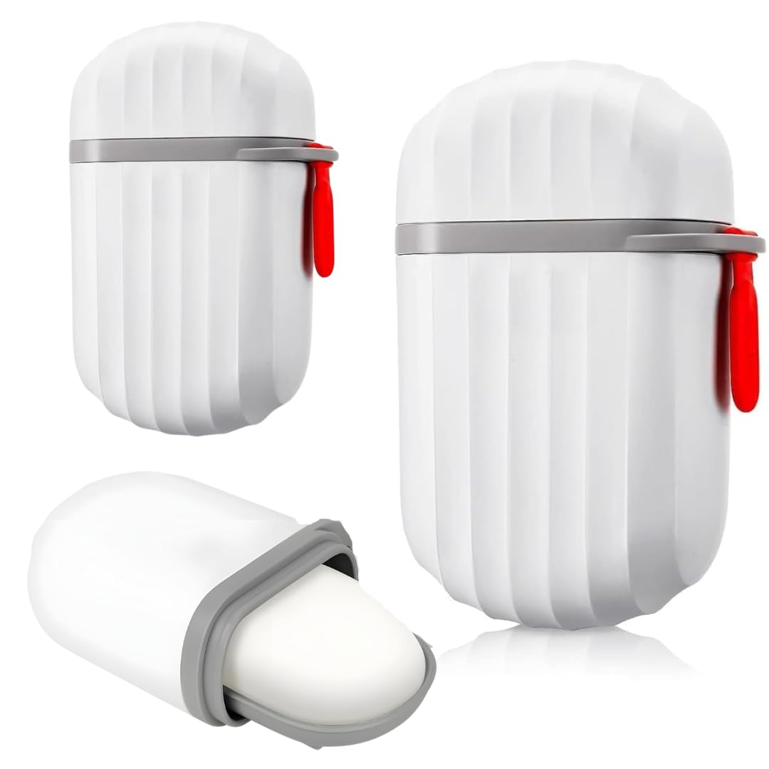 Apex- Soap Box for Travelling- 1 Piece (Plastic) | Soap Case with Leak Proof Lid | Travel Bar Soap Container with Drain Design for Gym Bathroom Camping Hiking Vacation- White (2)