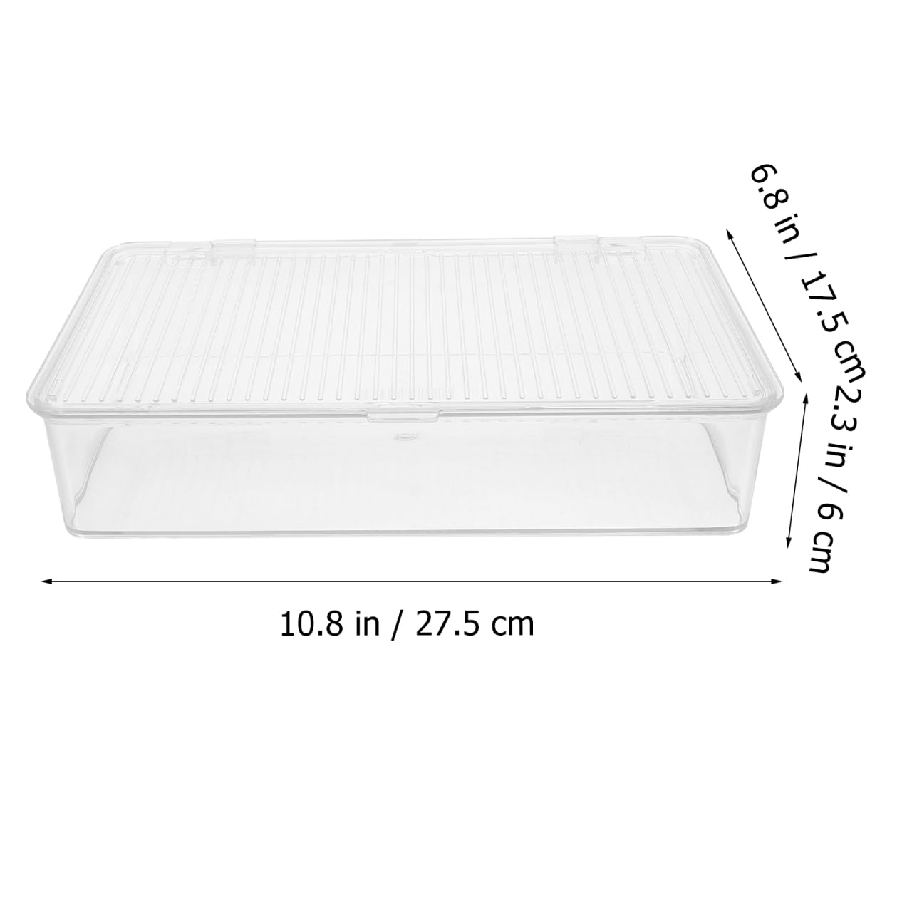 HOMSFOU Bandeja de cubiertos con tapa, organizador de cajones de cocina de plástico transparente, cesta de cubiertos, soporte de utensilios, contenedor de almacenamiento para palillos, cucharas,