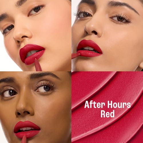 Image of Lakme 9to5 Hya Beach Edit, Lipstick + Liner Duo, Afterhours Red, Infused with Hyaluronic Acid, Vitamin E, Jojoba Oil, Comfortable Matte Finish, SPF Powered, Hydrating Lipstick, 2+0.2 g