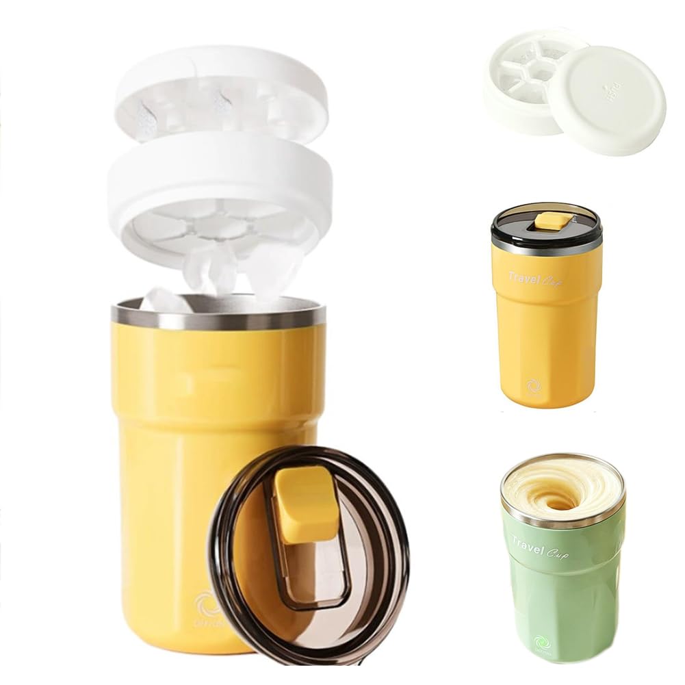 Taza magnética de viaje autoagitable, taza de café eléctrica recargable, taza de acero inoxidable a prueba de derrames para bebidas heladas y café