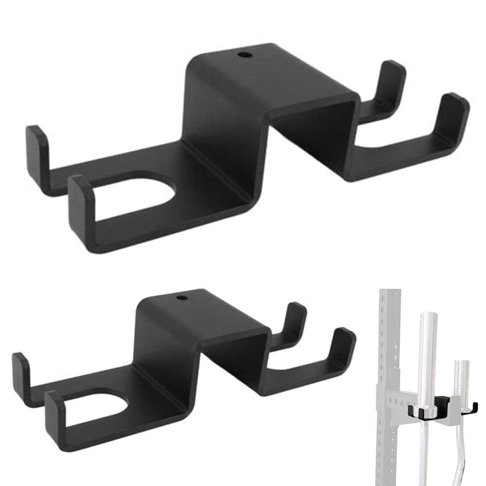 Amazon.co.jp: SUZLAZYR 2 パックバーベルホルダー 垂直収納