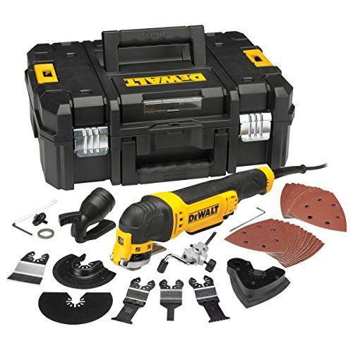 Dewalt DWE315KT-LX Oscillating Multi Quick Change Tool Release in TStak Case with 37 Accessories 115V, 300 W, 115 V, Yellow, LARGE