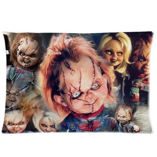 KASPL Chucky Y Su Novia Custom Rectangle Zippered Bedding Pillow Cases Throw Pillow Cover by TTPLAY Store Fundas para Almohada (50cmx65cm)