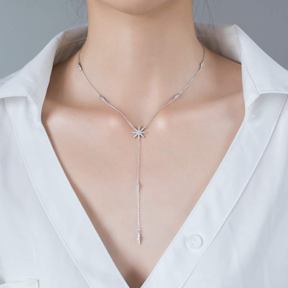アクセサリー 2way drop chain necklace Fashion 21 Gold-tone Square Colorful Gemstone Pendant 24