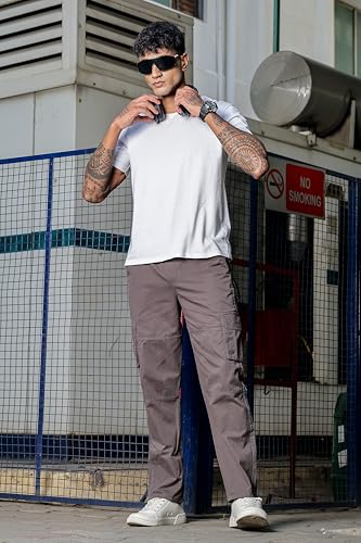 Image of Men's Stylish Cargo Pants | Slim Fit | Multi-Pocket Utility Trousers | Durable & Comfortable Fabric | Casual, Travel & Outdoor Wear