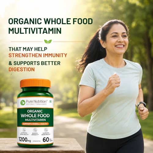 Pure Nutrition Organic Whole Food Multivitamin 60 Veg Tablets - Image 6
