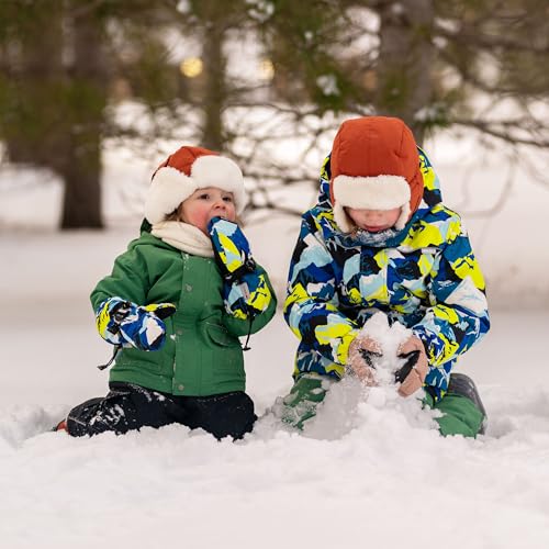 Image of JAN & JUL Boys' Waterproof Insulated Snow Mittens for Toddlers and Kids