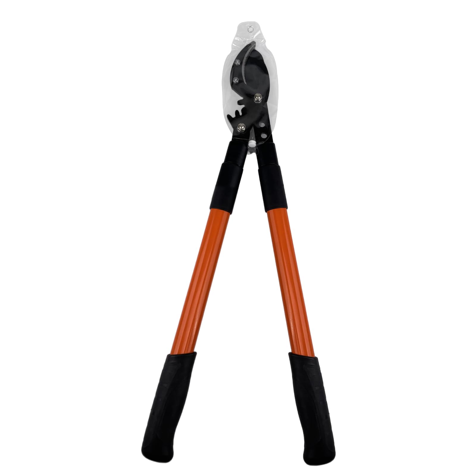 Coupe Branche Télescopique, 65 cm Sécateur avec Lames Revêtement Antiadhésif en Acier, Sécateur à Crémaillère Cisaille, Robuste Poignée pour la Coupe de Bois Vert, Couper Les Fleurs