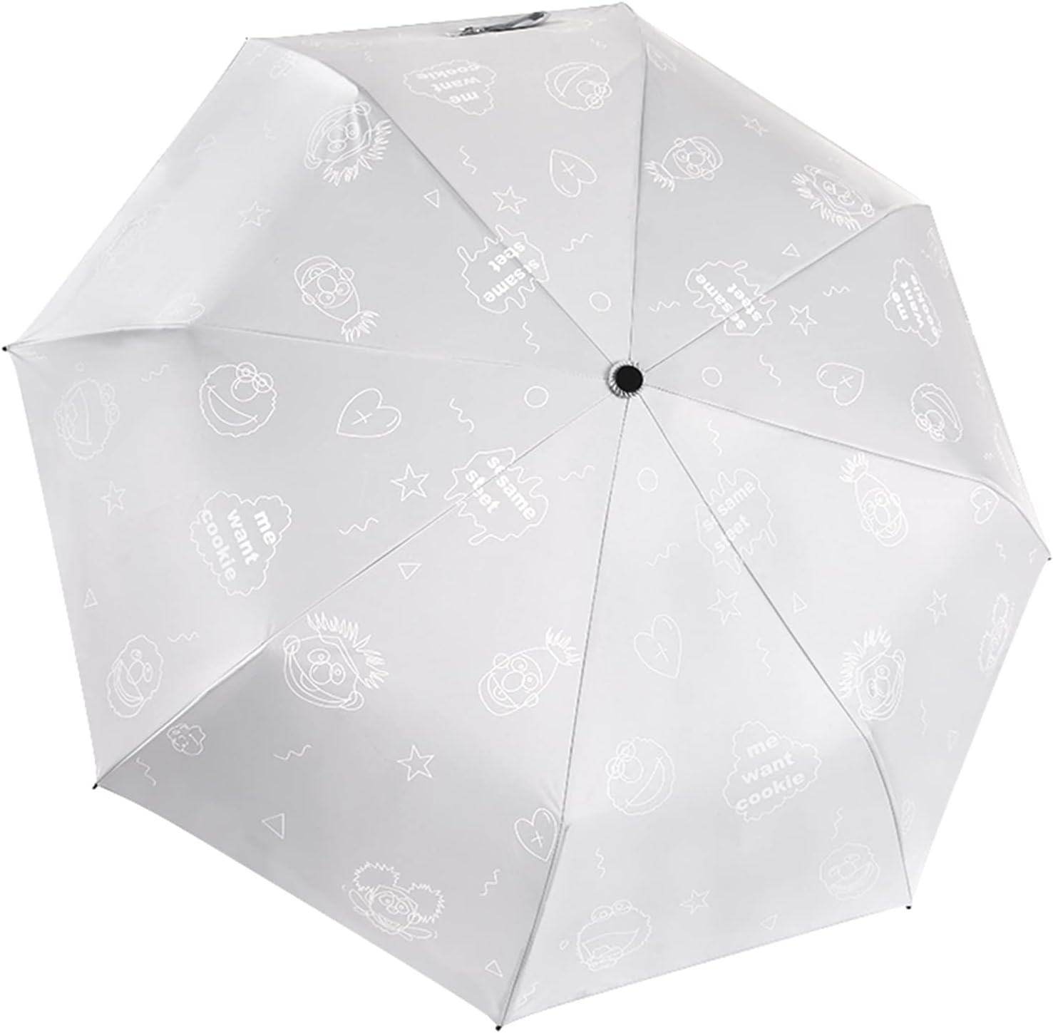 NNAAThree-folding full-automatic umbrella, wind-resistant and rain-proof, personalized creativity, dual-purpose folding student umbrella for rain or shine