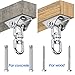 360° Swivel Swing Hangers for 1200lb Heavy Duty in 304 Stainless Steel, Swing Hook Set Fits Wood & Concrete for Yoga, Hammock, Trapeze, Boxing Sandbag Lifting Rope and Playground Suspension Equipments