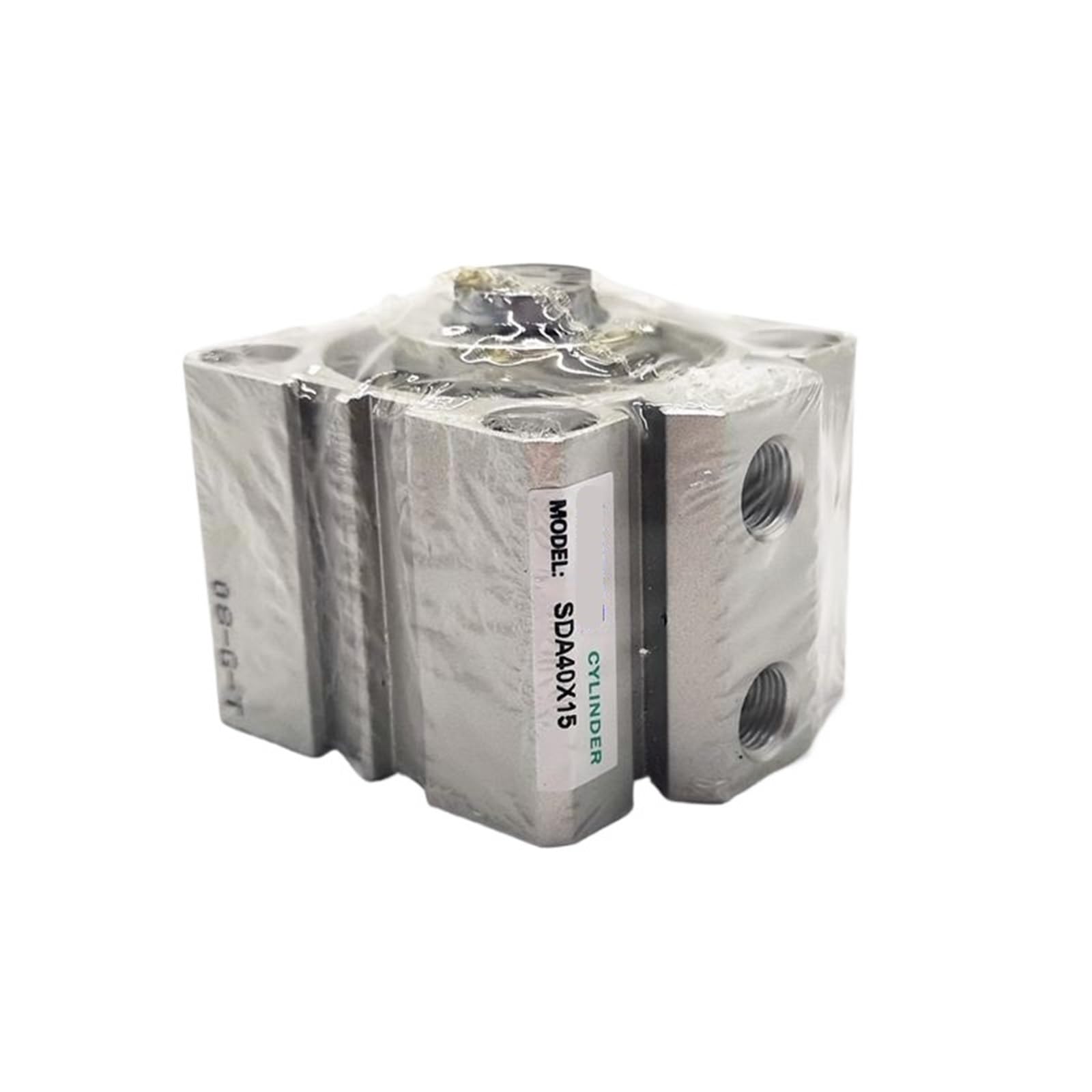 Vérin pneumatique compact 40x15 à forte poussée pour fixations rigides