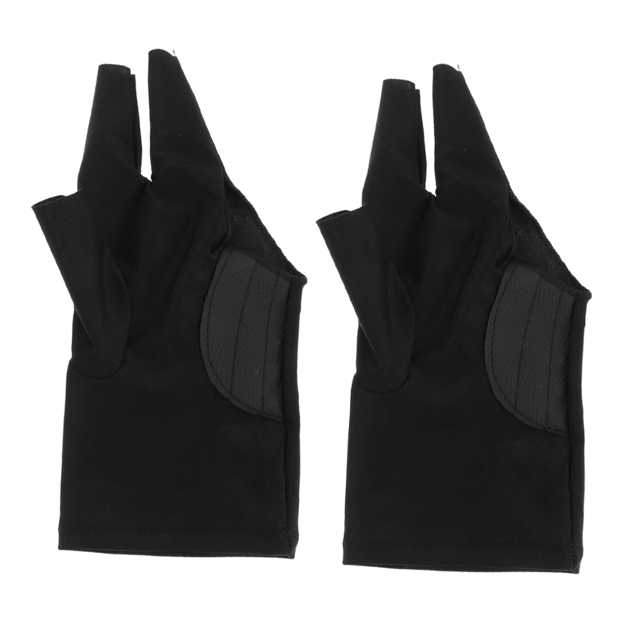 Toddmomy 2pcs Wear-Resistant Billiard Gloves Breathable Open Finger Pool Gloves for Sports Accessories for Snooker and Pool Games