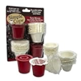 Reusable Coffee K-cups(Set of 2) with Disposable filters compatible with Keurig, Pod & other single use Brewers - 2 Cups with 50 Filters - Use Your Own Coffee - Reuse or Dispose of your K Cups