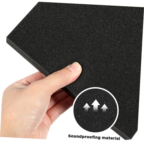 2 piezas de almohadillas de aislamiento acústico de espuma para reducción ligera para estudio en casa y oficina, fáciles de instalar y reutilizables miniatura 4
