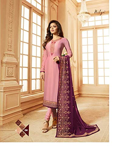 Image of Delisa Indian Pakistani traditional Ethnic Eid Party Plus Size salwar kameez suit ready to wear Dress For womens-2208