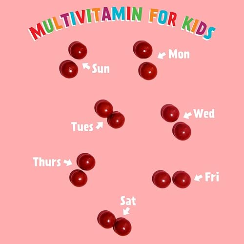 Miniatura 4 de Good Day Chocolate Multivitamínico completo para niños, suplemento diario de vitaminas A, B6, B12, C, D, E, folato y biotina, 0.07 oz de azúcar,