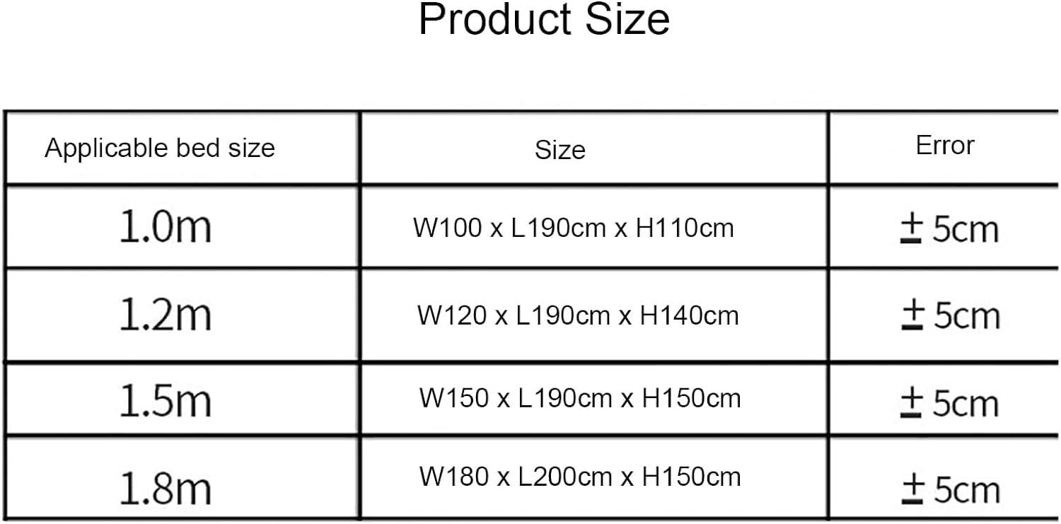 Zanzariera pieghevole per letto, tenda portatile per letto, tenda estiva per dormire (marrone, 180 x 200 cm)