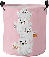 Vista 6 de Boho Western - Cesta de lavandería grande, bolsa plegable con asas de fácil transporte, canasta independiente plegable impermeable de 16.5 x 17