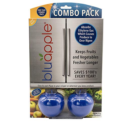 Bluapple Produce Saver One Year Combo Pack - Contains Two Freshness Balls And
