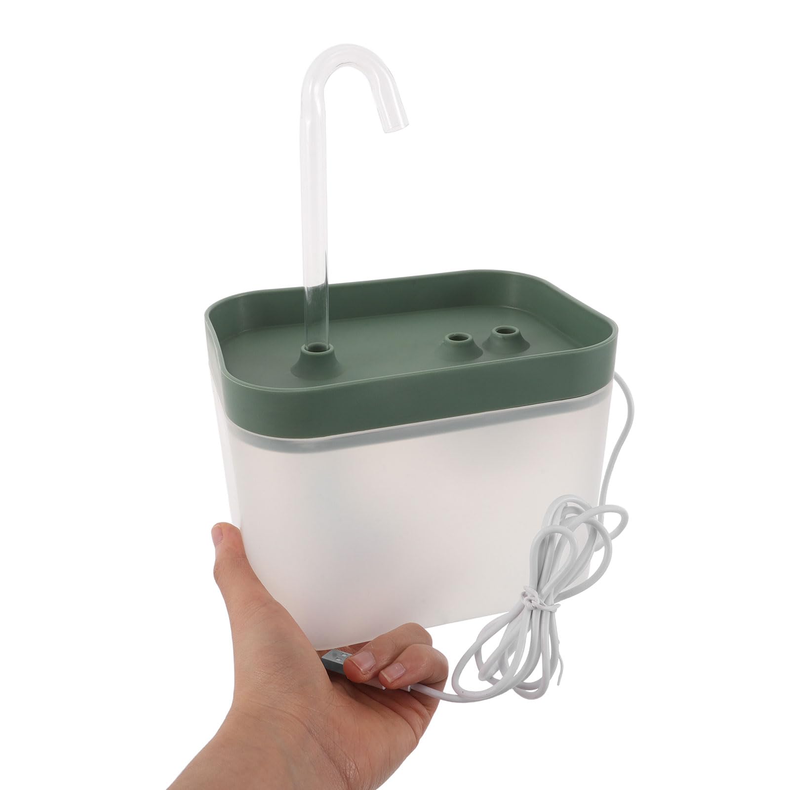 TOYANDONA Fuente de Agua Automática para Gatos y Perros de Interior, Dispensador de Agua de Plástico 1.5l Diseño Elegante Que Fomenta la Hidratación de Mascotas