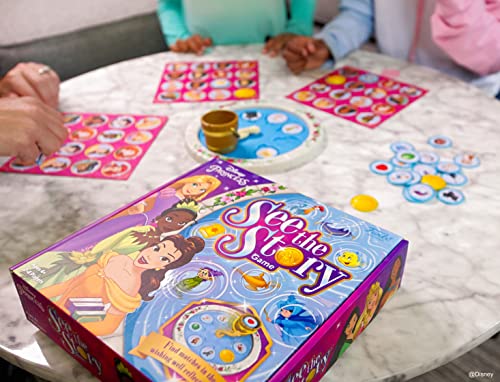 Image of Funko Games Funko Signature - Disney Princess See The Story - ENG /FR /DE /SP /IT Languages - Disney Princesses - Light Strategy Board Game for Children & Adults (Ages 10+) - 2-4 Players - Gift Idea