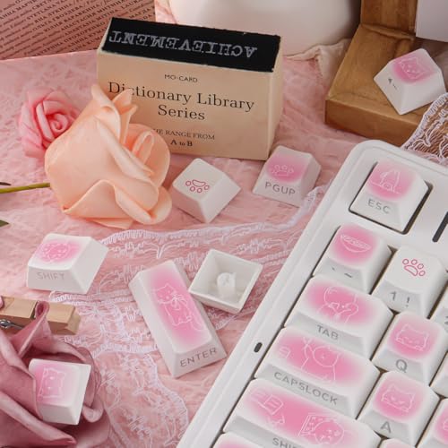 Teclas PBT personalizadas Sunzit de 130 piezas de alta resistencia perfil Cherry 7
