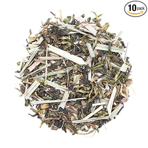 Dharmsala Lemongrass Green Tea Teabags, Himalayan Green Loose Leaf Teabags with Lemongrass, Herbal Tea, Weight Loss & Slimming Tea, Highest Levels of EGCG Anti-oxidants, 10 Teabags, Freshly Packed at our Plantations in Dharmsala