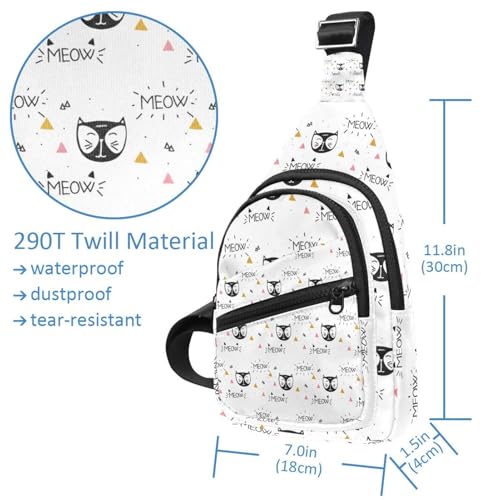 Bolso de hombro geométrico azul unisex y mochila bandolera ajustable 5