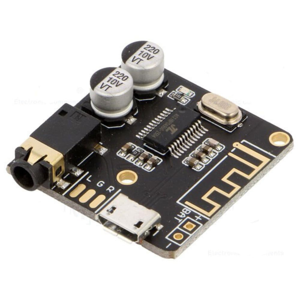 Hexonix Bluetooth 5.0 Audio Receiver Board – Stereo Audio Amplifier Module, 3.7–5V DC, for Wireless Speaker, Car Audio, and DIY Electronics Projects-image-34