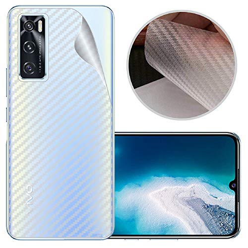 Image of Compatible with Vivo V20 Se Back Screen Protective Film Carbon Fiber Skin Transparent Screen Guard Sticker