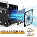 VIARRTCO Ozone Machine Generator 30000mg/h - 6000+ Sq. Ft. Ozone Machine Odor Removal for Home and Car with 120min timer All Metallic Black