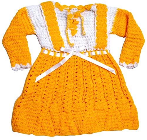 Image of Kuku Hosiery Hand Made Woolen Girls Frocks