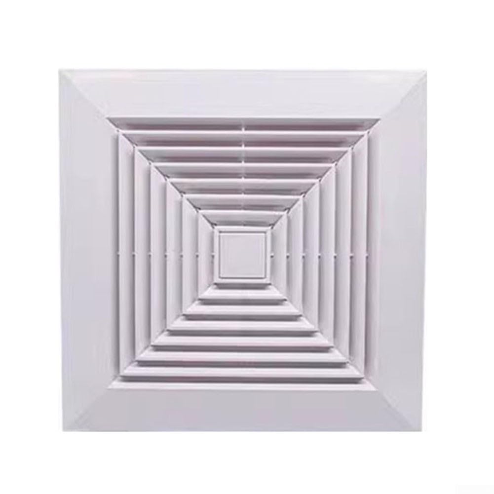 Grille d'aération carrée 150 ABS pour plafond et système CVC de maison