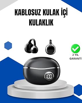 YamanHobi Bluetooth 5.4 Kablosuz Kulakl k   A k Kulak G venli Tasar m ve H zl   arj  zelli i -