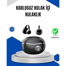 Bluetooth 5.4 Kablosuz Kulakl k   A k Kulak G venli Tasar m ve H zl   arj  zelli i