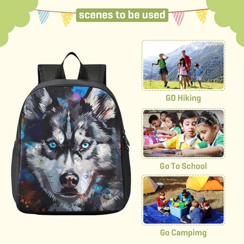 Cute Husky Dog Dog Animal Toddler Backpack for Boys Girls Kids Backpack Preschool Kindergarten Child Bookbag 202b55543